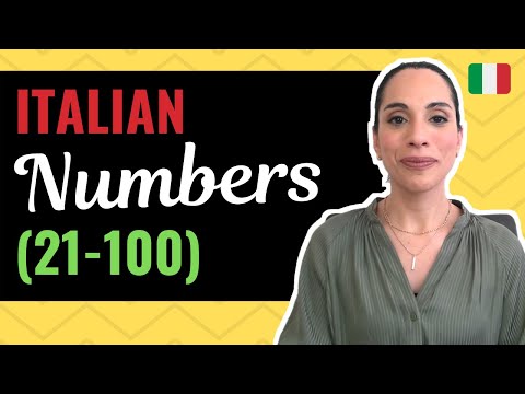 [Learn Italian] Italian Numbers: learn numbers in Italian| Italian Numbers to one hundred (21-100)