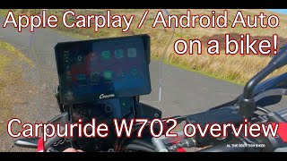 Carpuride W702, Apple Carplay / Android Auto for your motorcycle