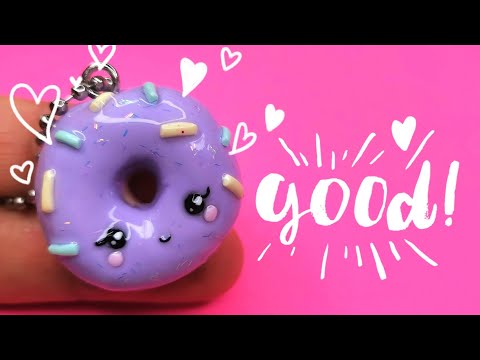 Пончик мк лепки/Брелок своими руками