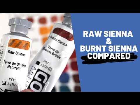 All about raw sienna and burnt sienna acrylic paint