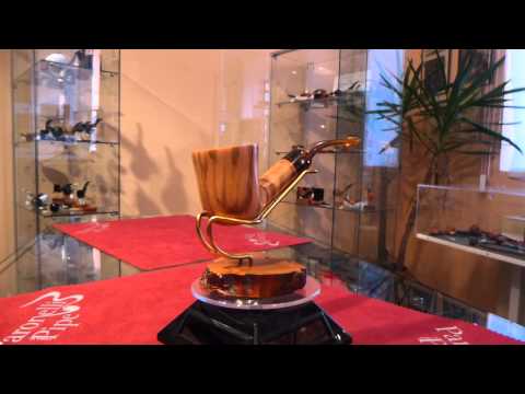 Brand new pipe TOM SPANU olive wood bent 9mm handmade -  eBay item number: 181785345312