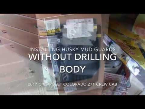 Husky Mud Guards (no drill) 2017 Chevrolet Colorado Z71
