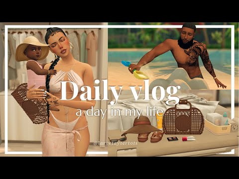 Day In The Life: Family Beach Day • The Sims 4 Vlog 📷🤍