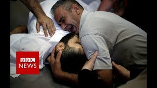 Gaza protest violence: Death toll rises to 43  - BBC News
