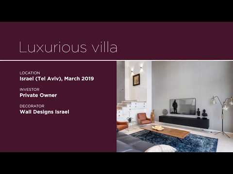 ADFORS Novelio® Nature wallcovering reference - Luxurious villa in Tel Aviv