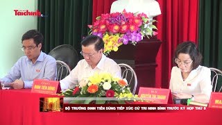 Bộ trưởng Đinh Tiến Dũng tiếp xúc cử tri Ninh Bình trước kỳ họp thứ 8