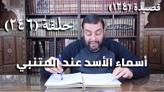 صورة (246) كرسي المتنبي - وَيَبِيْنُ فِيْمَا مَسَّ مِنْهُ بَنَانُهُ - حلقة
