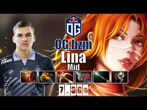 Lina Mid | OG.bzm | 9 MINS BOOTS OF TRAVEL WTF BEAST MODE BZM | 7.30e Gameplay Highlights