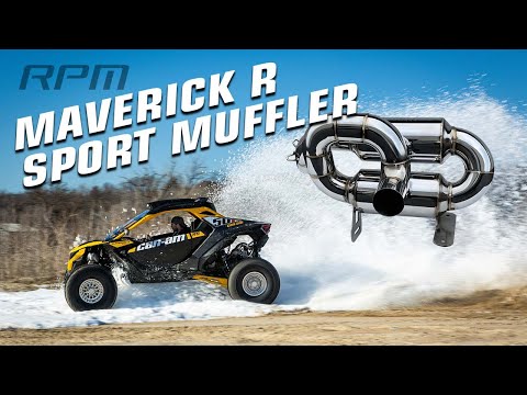 Can Am MAVERICK R 3" Sport Muffler from RPM, EXHUAST SOUNDS AMAZING!