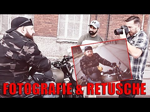 Natürliches Licht Fotografie mit Raw Entwicklung (Motorradfahrer)