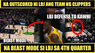 Ganito BINAGO ng Beast Mode na Lebron ang TAKBO ng LARO nila kontra Clippers!