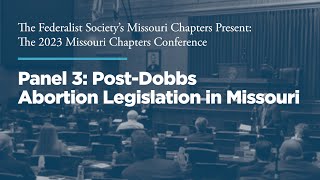 Click to play: Panel 3: Post-Dobbs Abortion Legislation in Missouri