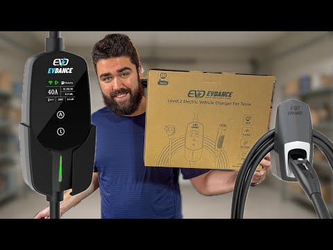 EVDANCE Level 2 EV Charger 24Amp 240V - NEMA 10-30P Charging Station, 25FT Cable for Home/Garage, J1772 Electric Vehicles & Adjustable Current (10-24A) (for J1772(Non-Tesla Evs), NEMA 10-30 Plug) video review thumbnail