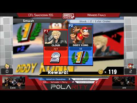 CFL Smackdown 155 WiiU - Ewok (Cloud) vs Dyr (Diddy Kong) - Winners Finals