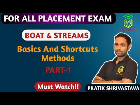 Problems on Boats and Streams-1, Basics and Methods, Shortcuts, Tricks