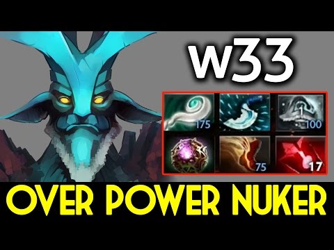 w33 DOTA 2 [Leshrac] Over Power Nuker