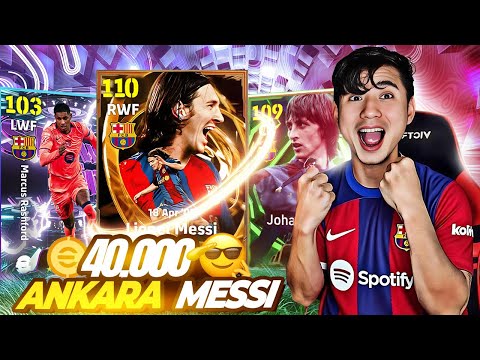 40,000 Coins New Ankara Messi + Cruyff New Year 2026 Pack Opening in efootball 26 mobile