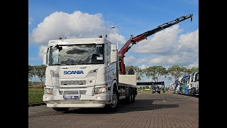Scania P450 8X4*4 FASSI F255-6 platform truck for sale - Image 5 | Autoline GB Scania P450 8X4*4 FASSI F255-6 platform truck | Image 5 - Autoline