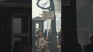 Crowds in Utrecht, Netherlands, in 1919 - Restored Footage