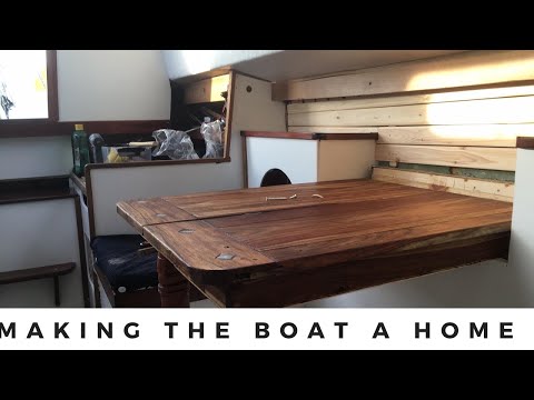 Living aboard a boat - Finishing the dinette - Albin Vega refit