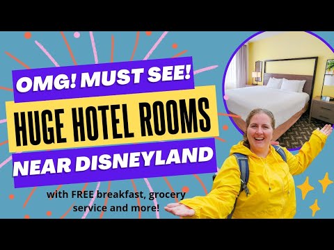 Amazing, affordable, Disneyland area hotel for large families! 2 bed, 2 bath + a full kitchen!