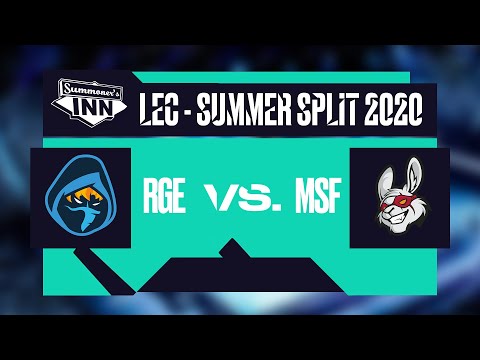 RGE vs MSF | LEC Summer Split 2020 -  Day 2 [GER]