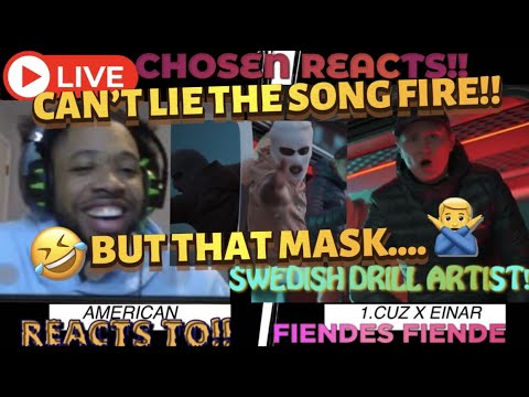 1.CUZ FT. EINÁR - FIENDES FIENDE (OFFICIELL MUSIKVIDEO) (AMERICAN REACTS) #reaction #funny