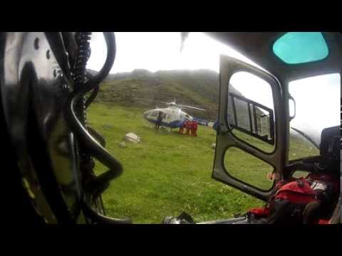 Vídeo del rescate de una montañera en León