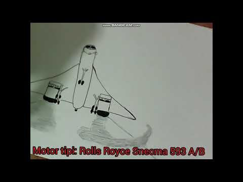 Speed Drawing (Aerospatiale Bac Concorde) Supersonic Passenger Jet