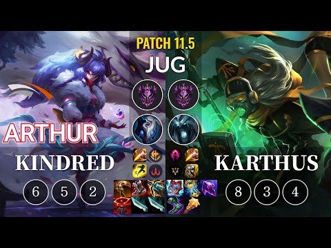 HLE Arthur Kindred vs Karthus Jungle - KR Patch 11.5
