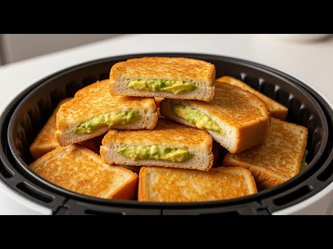 Easy Air Fryer Avocado Cheese Toast (Crispy & Cheesy!), This Avocado Cheese Toast Is Next-Level 🤯