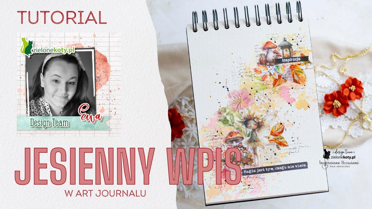 Jesienny wpis w Art Journalu + video | Ewa