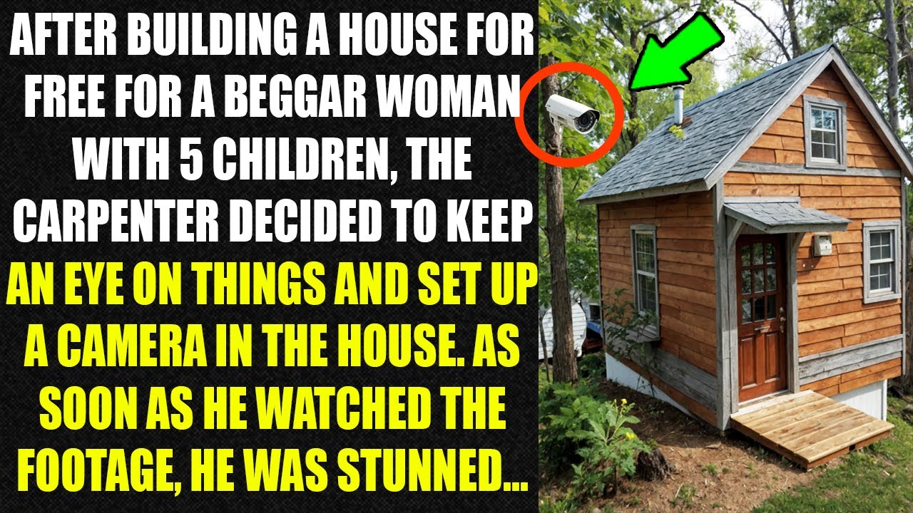 After building a house for free for a beggar woman with 5 children, the carpenter decided to keep...