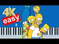 The Simpsons Theme Song Slow Easy Piano Beginner Tutorial