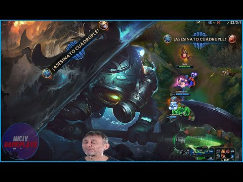 GAMPLAY EN MID FIZZ  VS KATARINA S10 - 23 KILLS  ONE SHOT A TODO.(PARTIDA FLEX)