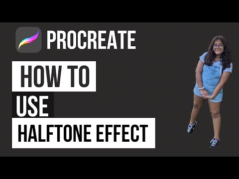 How to use halftone effect in procreate