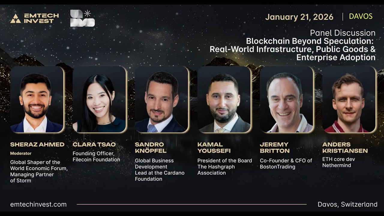 Davos2026 - Blockchain Beyond Speculation - Crypto, Digital Assets, RWA & Enterprise Adoption