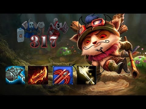 SPLIT PUSHING GOD - TEEMO TOP - 3.01 ATTACK SPEED - 3000 HP