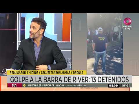 Golpe a la barra de River: secuestraron armas, drogas y hubo 13 detenidos