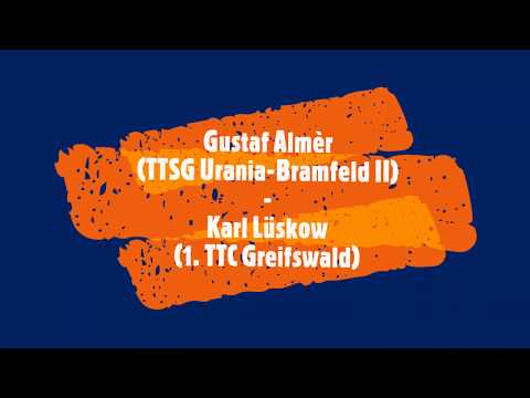 Gustaf Almèr (TTSG Urania-Bramfeld II) - Karl Lüskow (1. TTC Greifswald)
