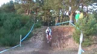 preview picture of video 'Scottish Cyclocross Championships 2014 Veteran Men  40-49 Knockburn Loch'