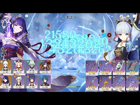 New 3.3 Abyss - F2P Ayaka Freeze & Raiden National Destroy Spiral Abyss Floor 12 - Genshin Impact