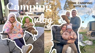 taking the family caravan camping in winter!