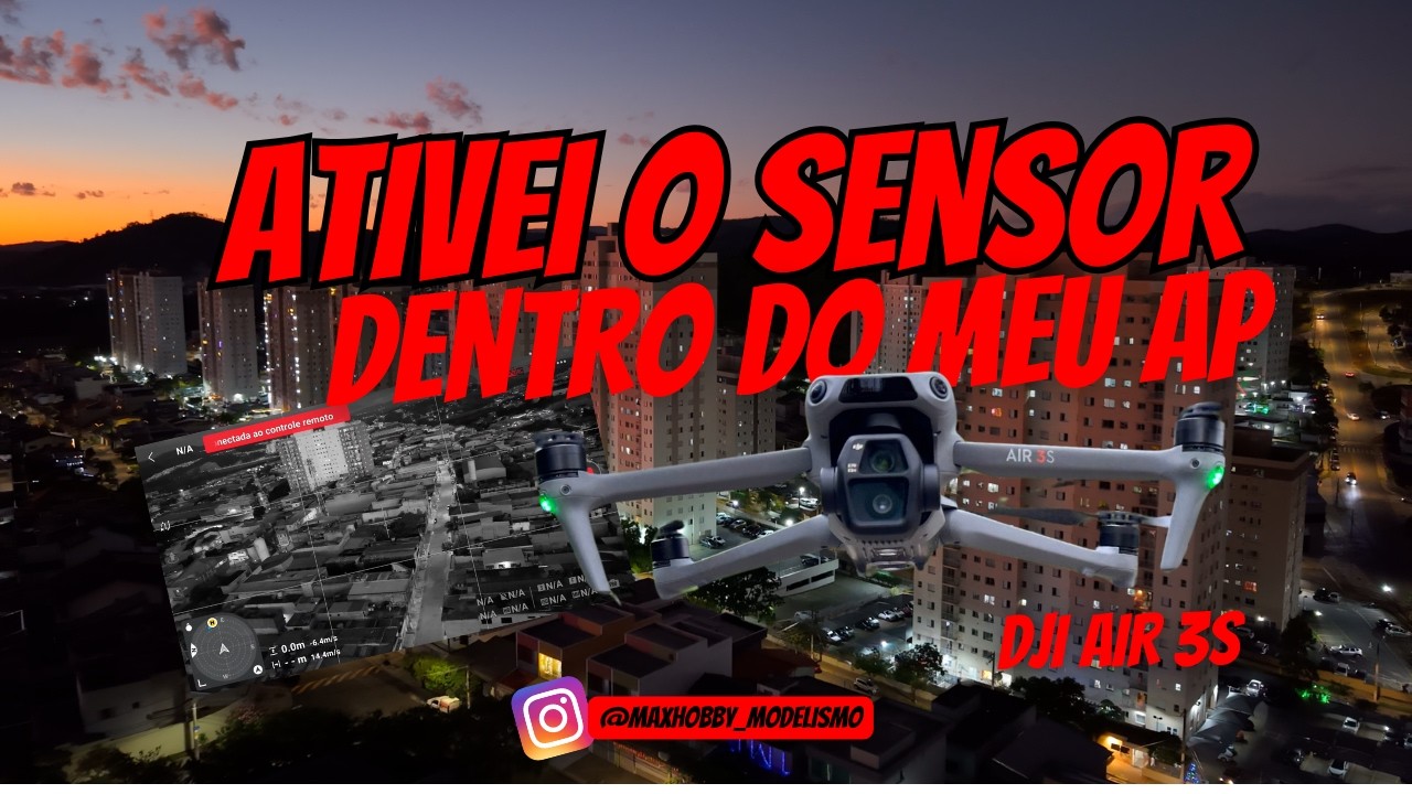 DJI AIR 3S | SERÁ QUE VOLTA MESMO DENTRO DO APARTAMENTO ?