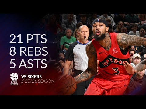 Brandon Ingram 21 pts 8 rebs 5 asts vs Sixers 25/26 season