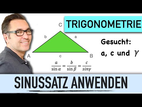 Sinussatz | Winkel und Seiten im allgemeinen Dreieck berechnen | Trigonometrie