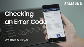 Find out what an error code means on your washer or dryer with Smart Care