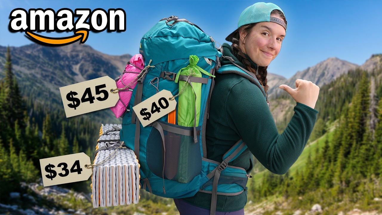 I Went Backpacking with ONLY Budget Gear From Amazon!