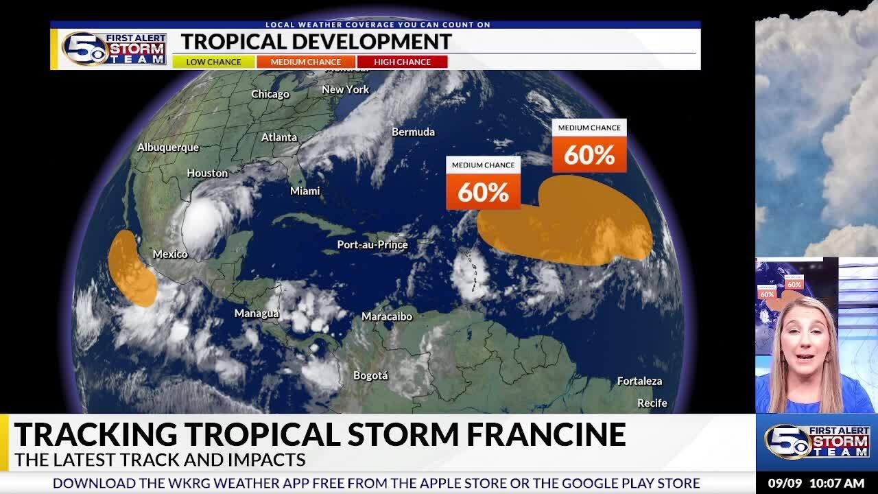 Tropical Storm Francine Forms in the Southwestern Gulf of Mexico
