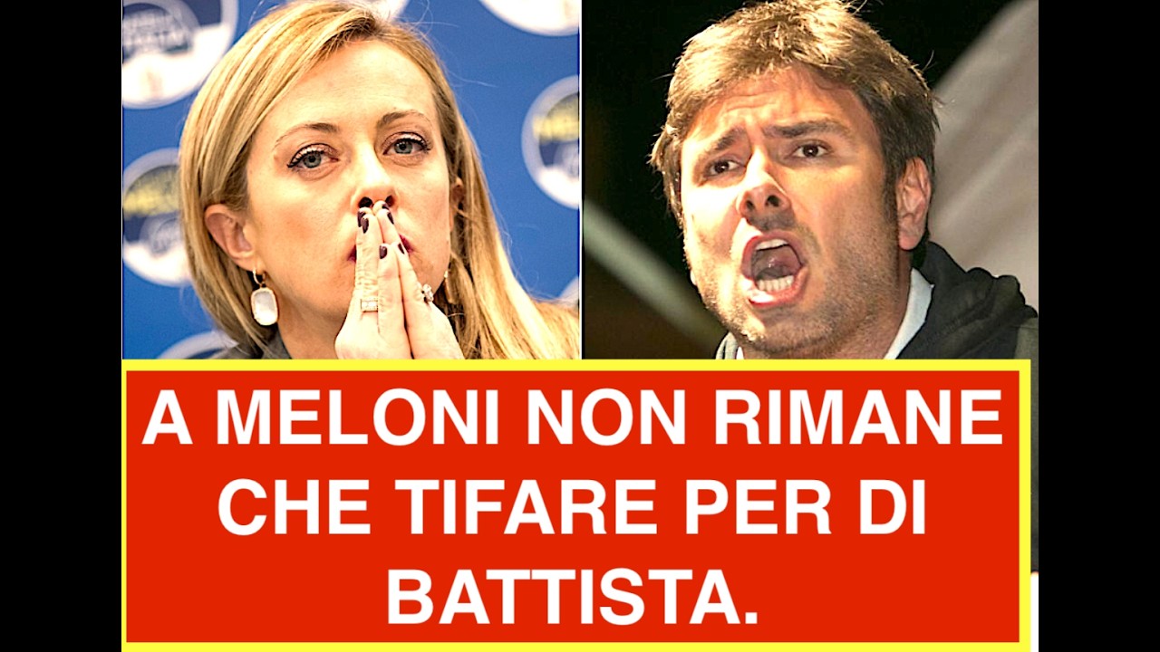 A MELONI NON RIMANE CHE TIFARE PER DI BATTISTA. L'ALLEATO PERFETTO CHE NON TRAD..